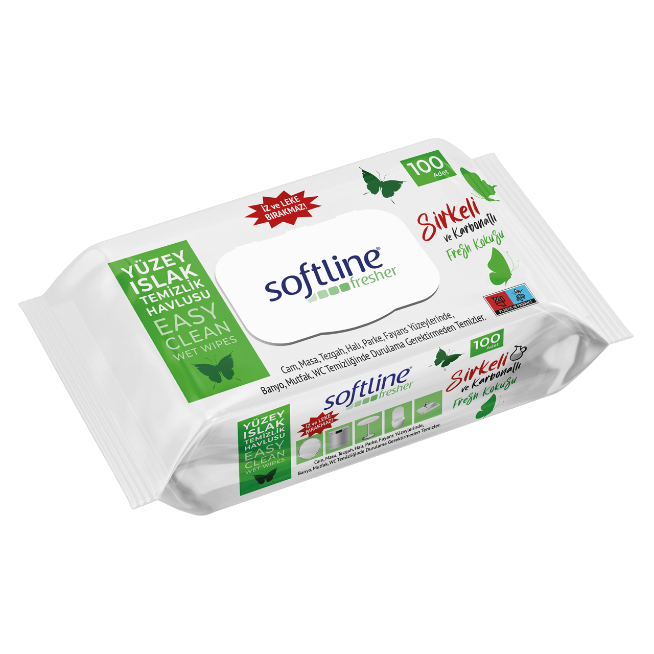 Softline Fresher Yüzey Temizlik Havlusu Sirkeli