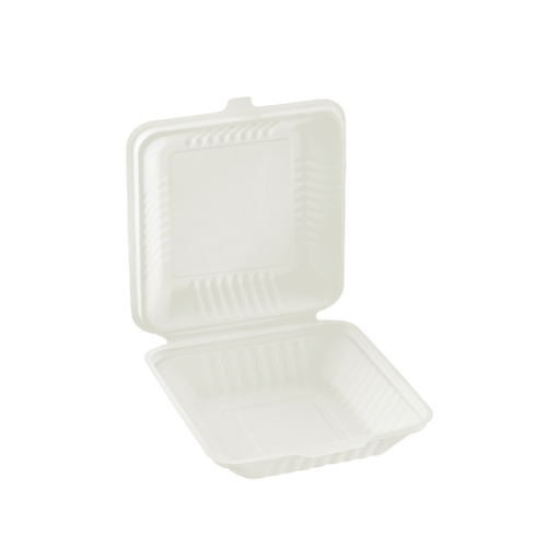 Organik Kapaklı Hamburger Kabı